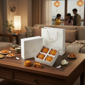 Premium Custom Printing Personalized <b>Box</b> Mid Autumn Festival Mooncake Gift Packaging with Laminated Art Paper - Product Image 5