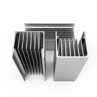 Vietnam Menşeli FRAVI Alüminyum 6063/6061 Alaşımlı Soğutucu Profilleri T5/T6 Temper FR-HS Model %5 Tolerans Hafif Ağırlık Enerji Tasarruflu