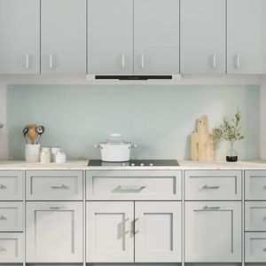 2 pezzi di rivestimento per cucina da 39,37 x 23,62 pollici in vetro temperato bianco che migliorano lo stile e la durabilità della cucina - Product Image 1