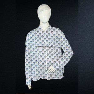 Chemise à imprimé bohème, vêtements ethniques indiens en gros pour les festivals d'été et les occasions décontractées, tunique pour femmes - Product Image 6