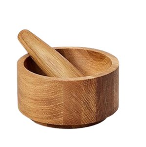 Mortero y pilón de madera vintage para especias y hierbas, utensilio de cocina hecho a mano, herramienta para triturar medicamentos. - Product Image 6