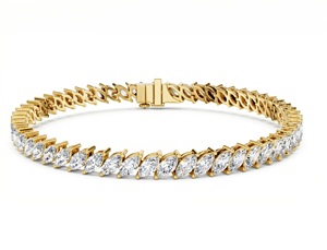 Pulsera de Diamantes con Corte Marquesa para Mujer, Clásica, con Diamantes Cultivados en Laboratorio - Product Image 3