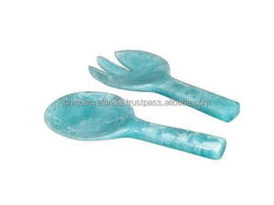 Nuevo diseño personalizado, cuchara de resina hecha a mano, utensilios altamente pulidos con logotipo personalizado, restaurantes de hoteles en casa directamente desde la India - Product Image 5