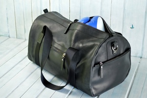 Most popular design lightweight Leather Weekender Travel Duffel Bag Duffel Factory Direct OEM Top Class style Leather Travel Bag - Product Image 3