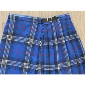 Kilt écossais pour femme, tartan d'Édimbourg, bleu vibrant et noir, 100% laine, jupe écossaise pour femme, 2026 - Product Image 2