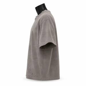 Custom Men Acid Washed Sunfade <b>Tshirts</b> 100%cotton Blank Heavyweight Streetwear Distressed Oversized Boxy Fit <b>Tshirts</b> for Men - Product Image 4