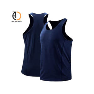 Camiseta sin mangas de algodón cómoda para hombre, personalizada con logotipo, para la temporada de verano, al por mayor - Product Image 4