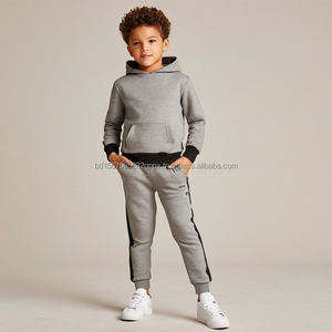 Sweat-shirt à capuche en coton tricoté décontracté et élégant pour garçons, anti-rétrécissement, imprimé, fabriqué au Bangladesh pour enfants - Product Image 5