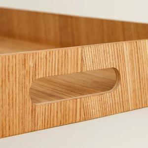 Bandeja de Servicio de Madera para Hostelería, Bandeja de Desayuno de Madera Maciza Resistente para Servicio de Butler - Product Image 5