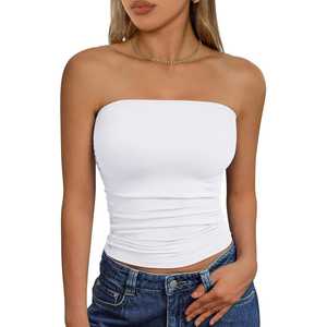 Tops de tubo para mujer, sujetadores deportivos, bralettes push-up, tops bandeau sin espalda, transpirables, crop tops para fitness - Product Image 1
