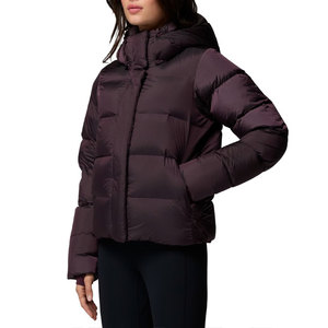 New Down <b>Jacket</b> Ladies Stand Hood Collar Long Sleeve Full Zipper Warm Fall and Winter Clothes Streetwear Fashion Puffer Coat - Product Image 2