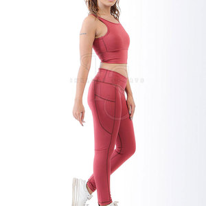 Conjunto de Yoga para Mujer de Talla Grande, de Alta Calidad, Sólido, Transpirable, Ligero y Ecológico, de 2 Piezas, al por Mayor para Adultos - Product Image 3