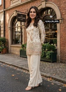 Nueva Colección Exclusiva Especial para Eid, Salwar Kameez de Seda Crepé para Mujer, Estilo Moderno - Product Image 2