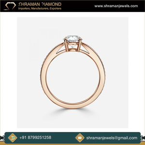 Anillo de Eternidad de Moissanita en Oro Blanco de 10K, Joyería Fina, Estilo Romántico y Moderno, Diseño Solitario, para Boda, Compromiso, Aniversario, para Mujer - Product Image 5