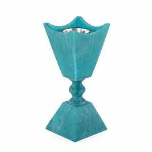 Quemador de Incienso Portátil Cuadrado de Madera y Resina, Soporte para Velas Hecho a Mano para Decoración del Hogar - Product Image 1