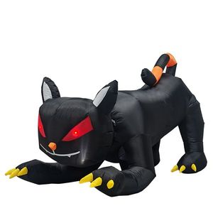6.5 FT di Halloween gatto nero animato gonfiabile per feste e giardino Indoor-Outdoor decorazioni per prato con led da giardino incorporati - Product Image 1
