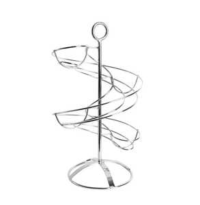 Support à œufs en spirale en fil métallique, distributeur rotatif de table, rangement pour œufs, tour de rangement de comptoir de cuisine - Product Image 1