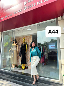Tela de sarga coreana, crepé de seda. Vestido/falda de oficina con largo de 67 cm. Estilo de oficina, corte en A, Vietnam, 57 cm. Para noche, fiesta, café y trabajo. - Product Image 5