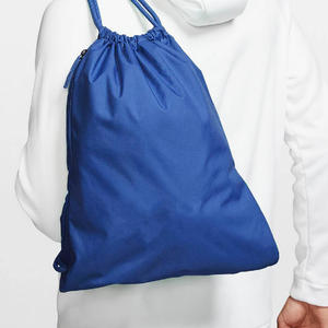 Custom Logo Printed Polyester Nylon <b>Drawstring</b> <b>Backpack</b> Sports Gym Shoe Bag Bulk Wholesale OEM ODM - Product Image 2