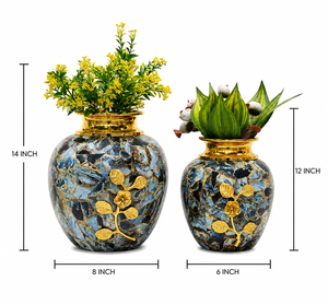 Vases en métal de décoration d'intérieur haut de gamme, vases de sol, vases de table, accessoires de décoration d'intérieur, design élégant, ODM disponible, vente en gros - Product Image 2