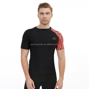 Camiseta de Protección Solar para Surf, Negra, Manga Corta, Protección UV, para Hombre, Diseño Personalizado - Product Image 5