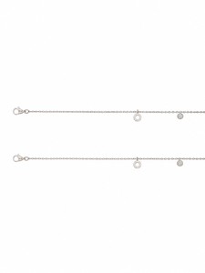 925 Sterling Silver Charm <b>Anklet</b> with Cubic Zirconia Circle and Disc Charms High Polish Women Jewelry Daily Wear Gift Beach Part - Product Image 2