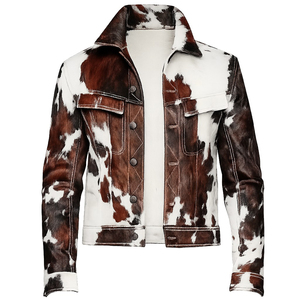 Chaqueta de Cuero Vacuno Estilo Bomber para Hombre, Diseño Clásico de Motociclista, Cierre Asimétrico, Casual, Personalizable, Transpirable y Ecológica - Product Image 1
