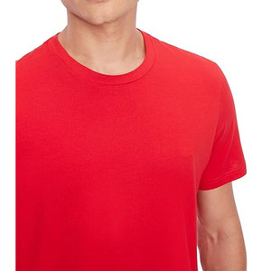 New Casual Blank Solid Front Customizable Printing Men's <b>Short</b> <b>Sleeve</b> O-Neck Knitted T-Shirts 100% Cotton Quick Dry Breathable - Product Image 1