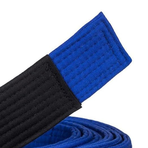 เข็มขัดบราซิลเลียนยิวยิตสูสีน้ำเงิน ผ้าฝ้าย 100% ทนทาน สำหรับผู้ใหญ่ ทั้งชายและหญิง ชุดศิลปะการต่อสู้ ตะเข็บเย็บอย่างดี รับสกรีนโลโก้ - Product Image 5