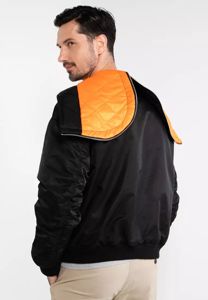 Chaquetas de béisbol deportivas de nailon para hombre, diseño personalizado OEM, chaqueta de vuelo de otoño para hombre, chaqueta bomber para hombre, para motocicleta. - Product Image 2