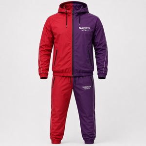 Conjunto de Chaqueta Cortavientos con Capucha NAVISTA SPORTS NS-034 - Personalizable, de Poliéster/Nailon, Impermeable, Resistente al Viento, de Secado Rápido, Unisex, Informal - Product Image 6