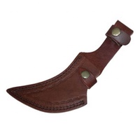 Fabricant professionnel forgé à haute teneur en carbone chemin de fer couteau de Camping couteau à lame fixe extérieur avec fourreau en cuir