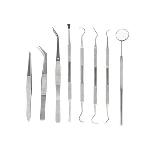 Dental Tools Teeth <b>Cleaning</b> Kit 8pcs Professional Stainless Steel Dental Pick Tooth <b>Scraper</b> Plaque and Tartar Remover Dental - Product Image 3
