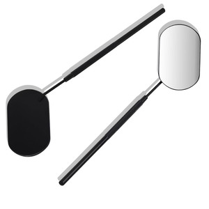 Best Supplier's Black Durable German Stainless Steel Frame <b>Handheld</b> Single Eyelash <b>Mirrors</b> High Quality Lighted Made Pakistan CE - Product Image 2