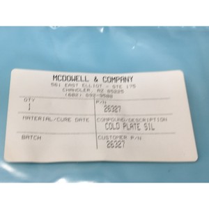 MCDOWELL & COMPANY 26327 COLD PLATE SIL,O-RING - Equipo y piezas de semiconductores de confianza de la marca global legendaria - Product Image 5