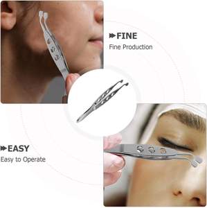 Pinzas Profesionales para Glándulas de Meibomio, Pinzas Quirúrgicas para Masaje de Párpados, Pinzas Expresoras de Glándulas, Instrumento Oftálmico con Certificación ISO - Product Image 4