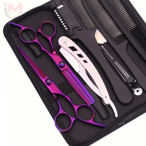 Tijeras de Peluquería Profesionales de Acero Inoxidable de Alta Calidad, Tijeras de Corte, Tijeras de Entresacar, Juego de Peines y Rasuradoras para Salón de Belleza - Product Image 3