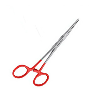 คีมหนีบห้ามเลือด Kelly Hemostat Forceps ขนาด 5.5 นิ้ว แบบตรง สีแดง เครื่องมือผ่าตัด เกรดเยอรมัน ผลิตจากเหล็กกล้าไร้สนิม พร้อมระบบล็อค - Product Image 3