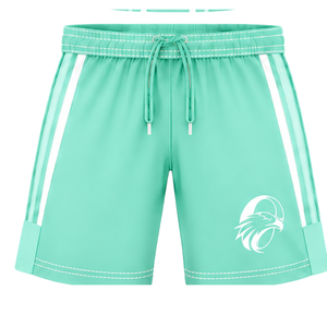 Conjunto de Camiseta y Pantalones Cortos de Rugby Color Verde Menta, Cuello en V, Uniforme de Equipo, Transpirable, Ligero, Personalizable, Ropa Deportiva de Entrenamiento - Product Image 6