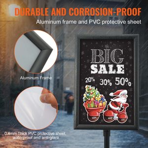ขาตั้งป้ายปรับระดับได้ ขนาด 11x17 นิ้ว พร้อมฐานกลม - Product Image 4