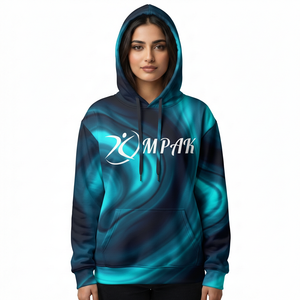 เสื้อฮู้ดดี้ทรงโอเวอร์ไซส์สไตล์ลำลองเท่ๆ สำหรับทุกเพศ พิมพ์ลายแบบซับลิเมชั่นเต็มตัว เหมาะสำหรับคอลเลคชั่นสตรีทแวร์แนวเมือง - Product Image 1