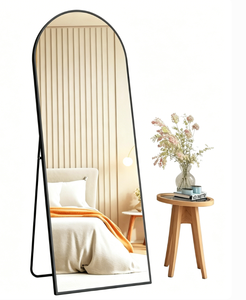 กระจกเงาแบบตั้งพื้นรุ่น Heavenly Mirror Model 30 ทรงโค้ง กระจกนิรภัยเต็มตัว กรอบอะลูมิเนียมอัลลอยด์ ดีไซน์ทันสมัย - Product Image 4