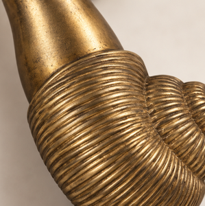 Battant de porte décoratif vintage en forme de coquille d'escargot, doré antique, style nautique, nouveauté, quincaillerie d'entrée - Product Image 5