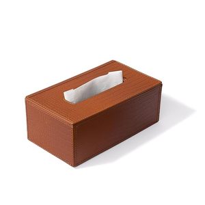 Boîte à mouchoirs en cuir de crocodile artisanale, boîte à mouchoirs de luxe pour la maison, le bureau, la salle de bain, la cuisine, boîte à mouchoirs en cuir - Product Image 1
