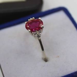 Anillo de Compromiso de Plata de Ley 925 con Turmalina Verde Zubeda Gems, Certificado IGI, para Uso Diario, Regalo Elegante para Mujer - Product Image 2