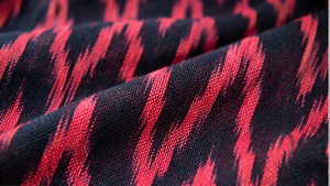Tela de Algodón Teñida a Mano, Ecológica, Ligera y Suave, con Diseño Étnico en Rojo y Negro para Niños, Venta al Por Mayor - Product Image 4
