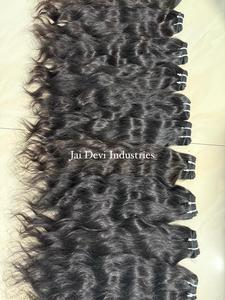 Extensiones de Cabello Humano Indio Remy, Cabello a Granel, Tejido a Mano, Puntas Completas, Ondulado Natural, Sin Procesamiento Químico - Product Image 5