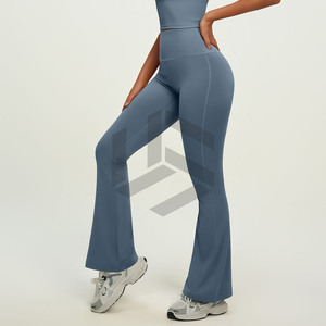 High-Waisted Quick Dry Gym <b>Leggings</b> Elastic Waist Scrunched Butt Yoga Pants Breathable Tie Dye Solid <b>Pattern</b> Pockets Yoga sets - Product Image 6