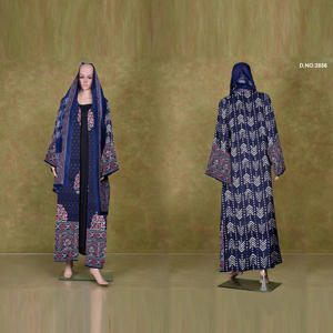 Abaya de Algodón Transpirable con Frente Abierto, Prenda Exterior Islámica Modesta para Uso Diario, Oficina y Oración, Disponible para Exportación - Product Image 6