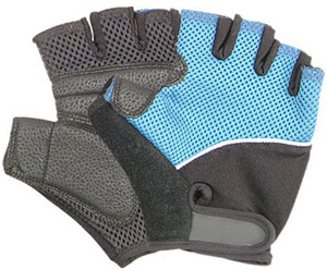 Gants de cyclisme mi-doigts en polyester vert citron et gris, maille respirante, unisexe, pour l'été - Product Image 6